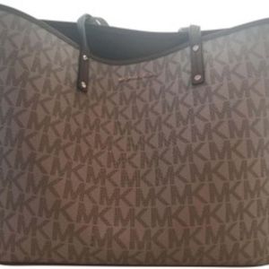 Jet Set Travel Tote MK Signature Vanilla